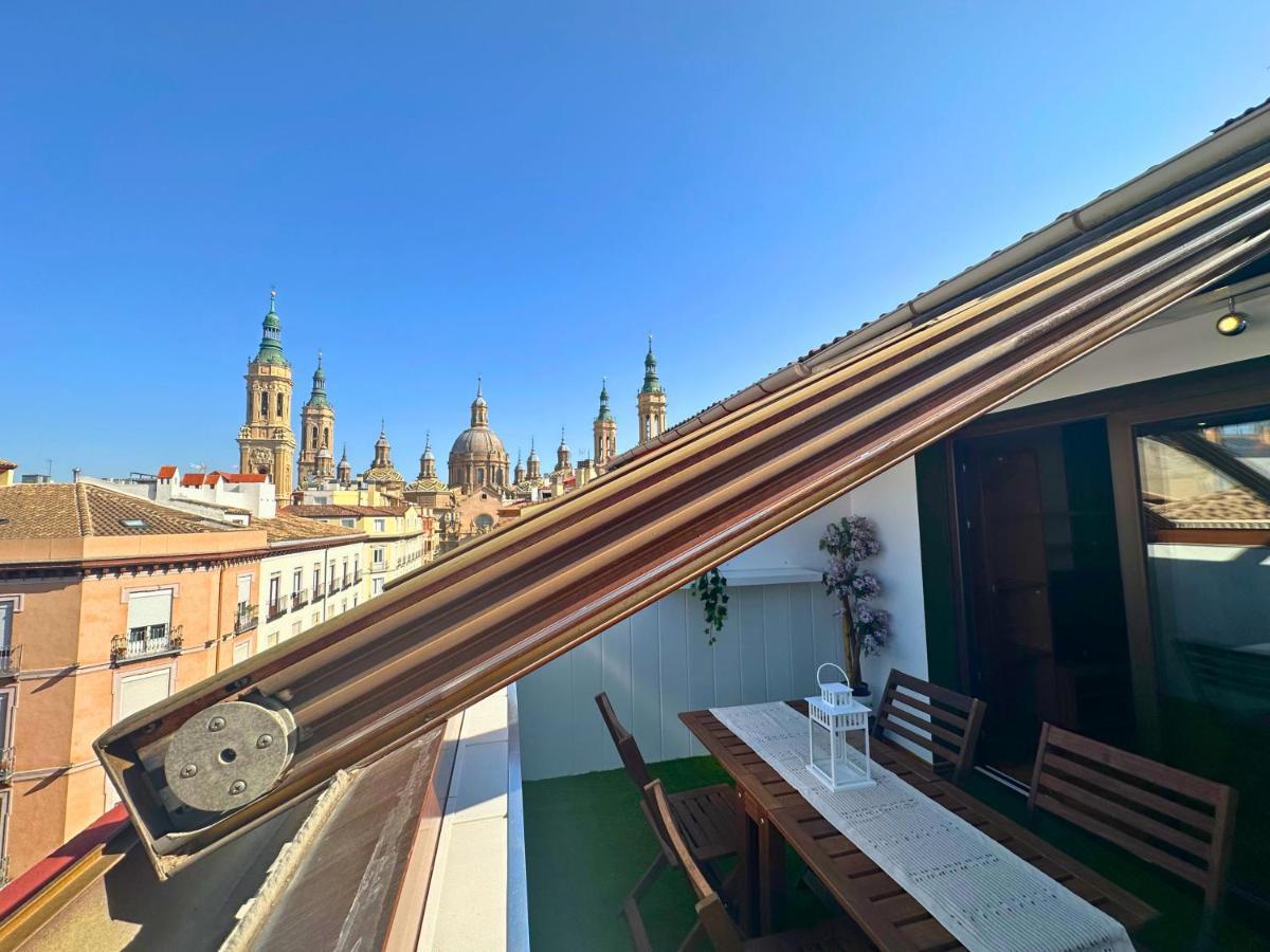 Dos Torres Atico - Solarium Privado En Calle Alfonso I Zaragoza Exterior foto