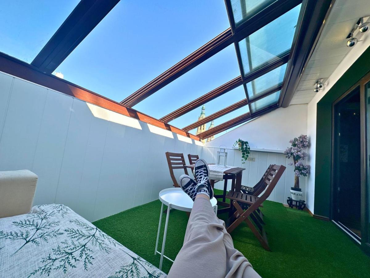 Dos Torres Atico - Solarium Privado En Calle Alfonso I Zaragoza Exterior foto
